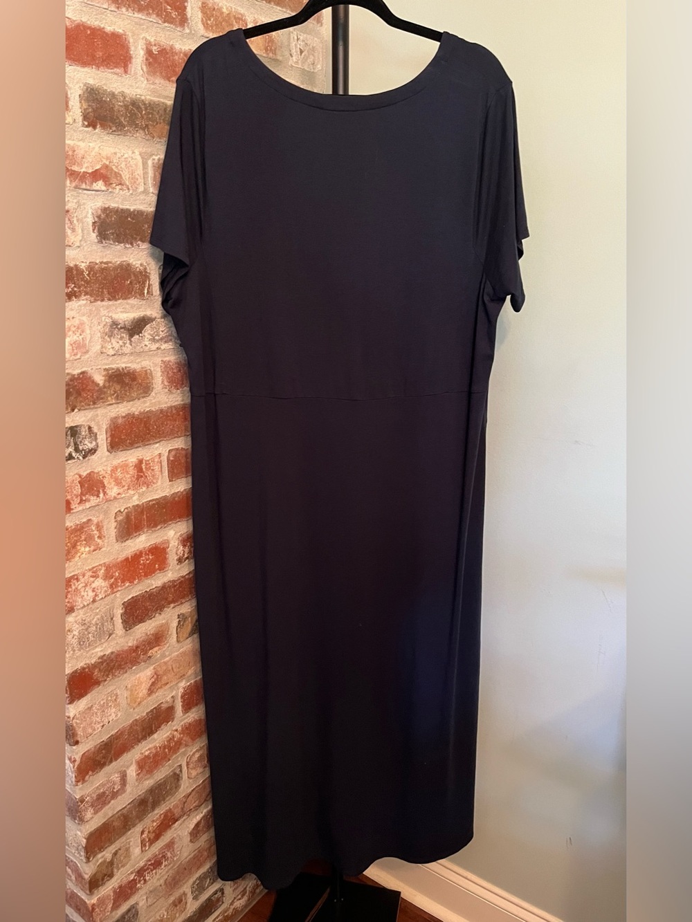 J Jill Knit T Shirt Maxi Dress in navy | size 2x - Picture 5 of 8